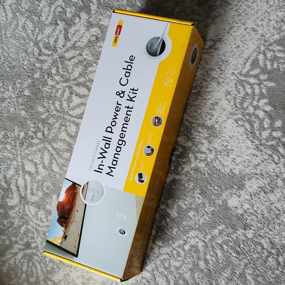 BRAND NEW, SEALED OMNI In-Wall power & Cable management kit!